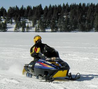 Snowmobiling